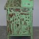 Victorian Green Patinated Buffet, Library or Cabinet