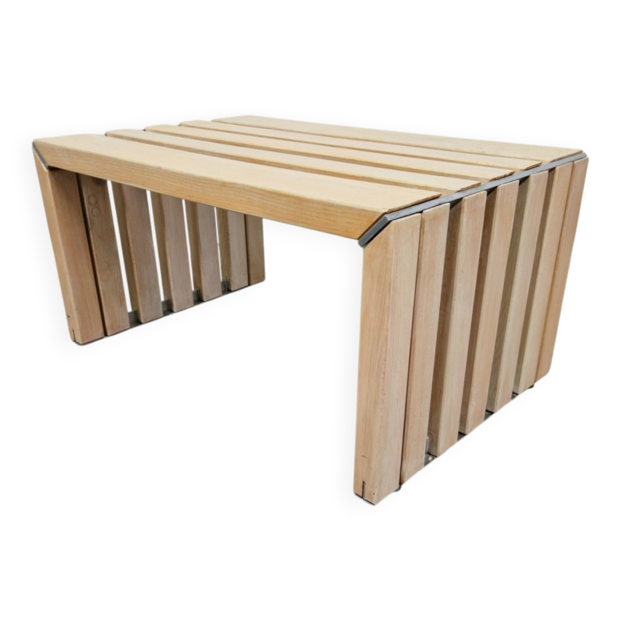 Slat Bench Coffee Table by Walter Antonis for 't Spectrum, 1970s