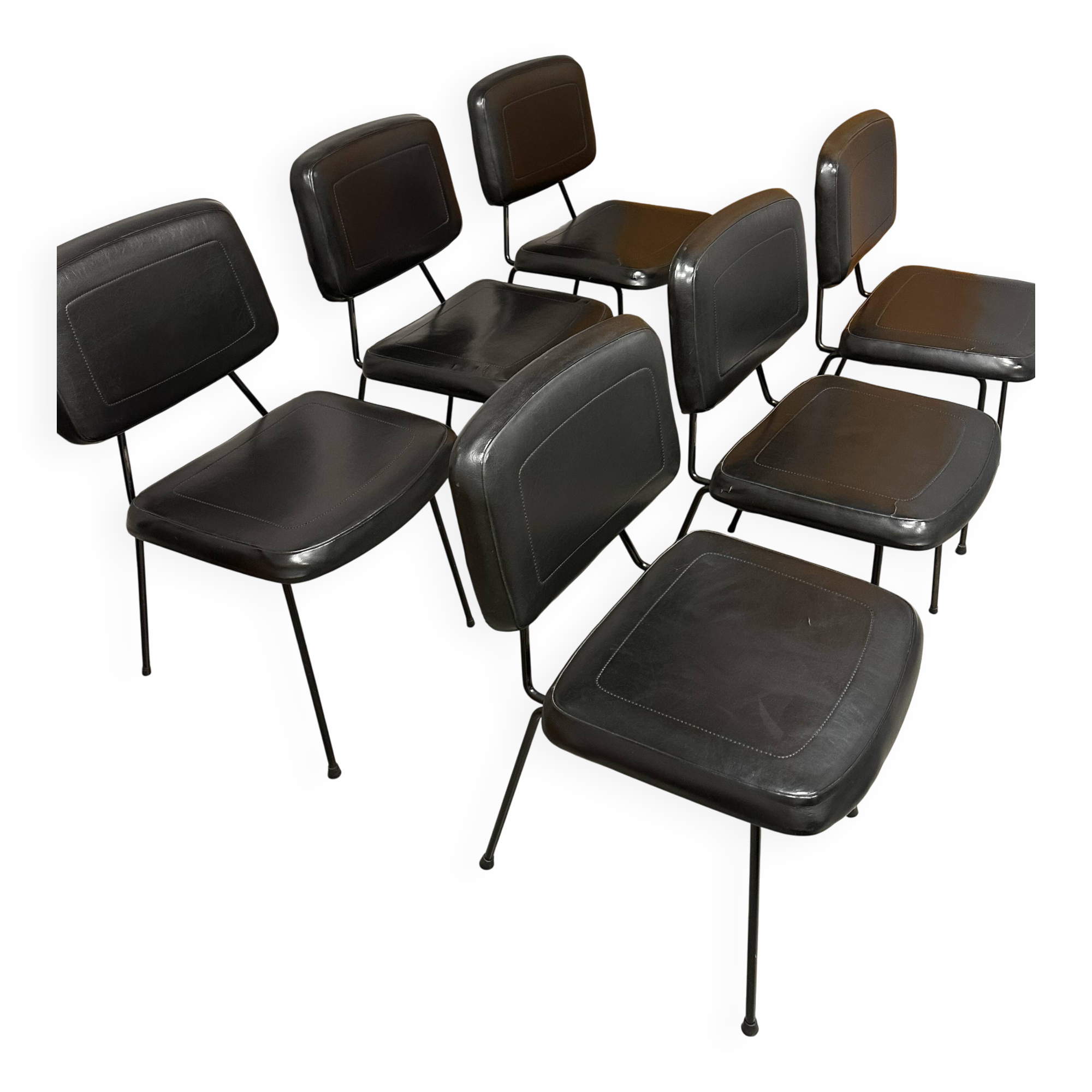 Set of 6 Pierre Paulin CM 196 chairs for Thonet – 1960s
