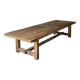 Antique solid oak farmhouse table +200 years - Kingstone 375 by 100 cm