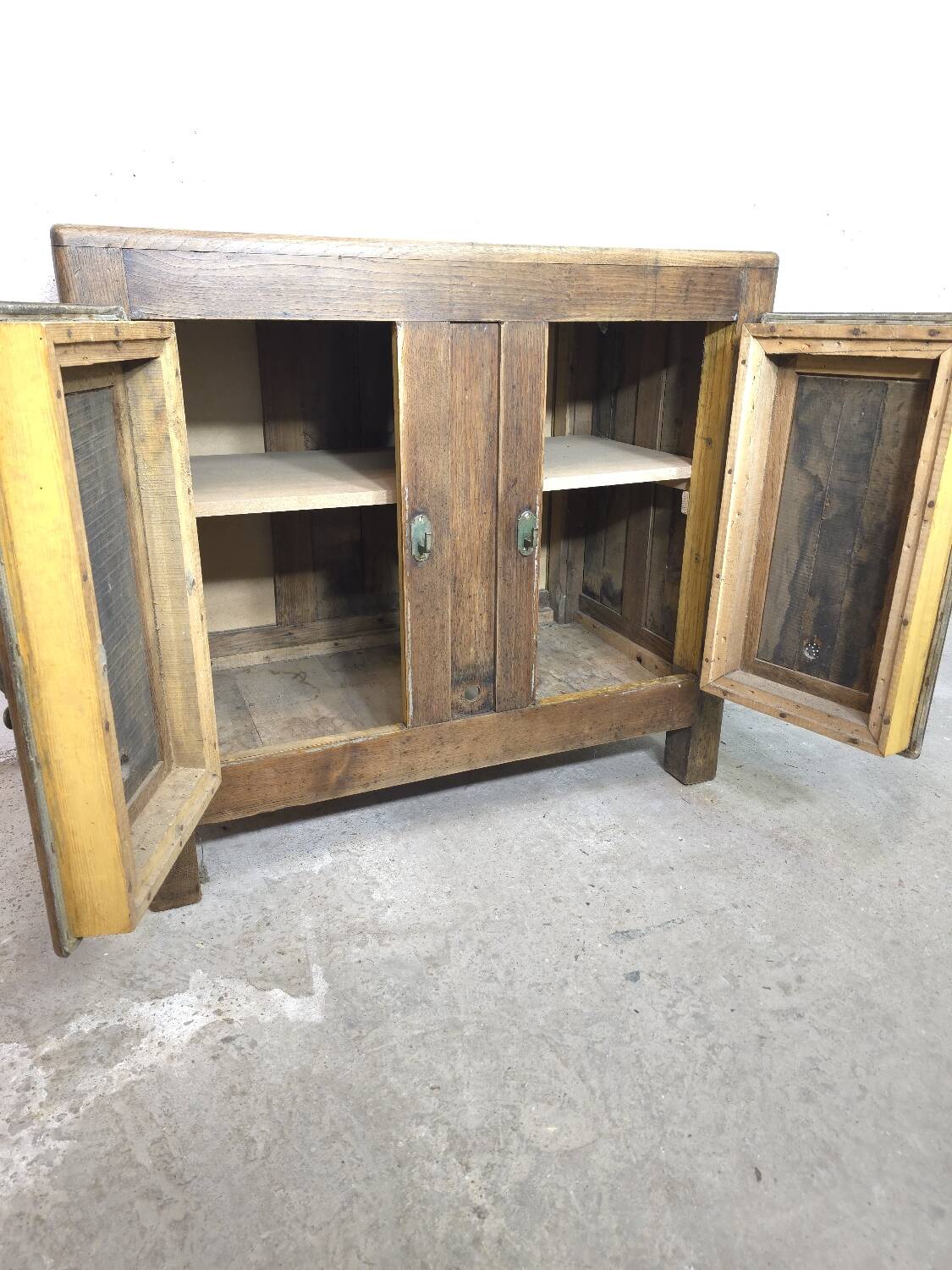Old icebox cabinet circa 1920