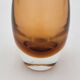Contemporary amber glass vase