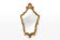 Miroir de style rococo-baroque français en bois avec cadre doré