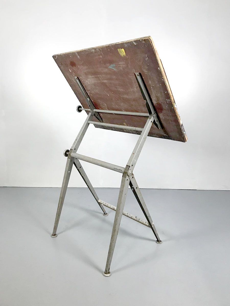 Vintage drawing table by Friso Kramer Rietveld for Ahrend de Cirkel