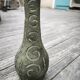Large vintage ceramic pitcher vase – relief spiral decoration – no.