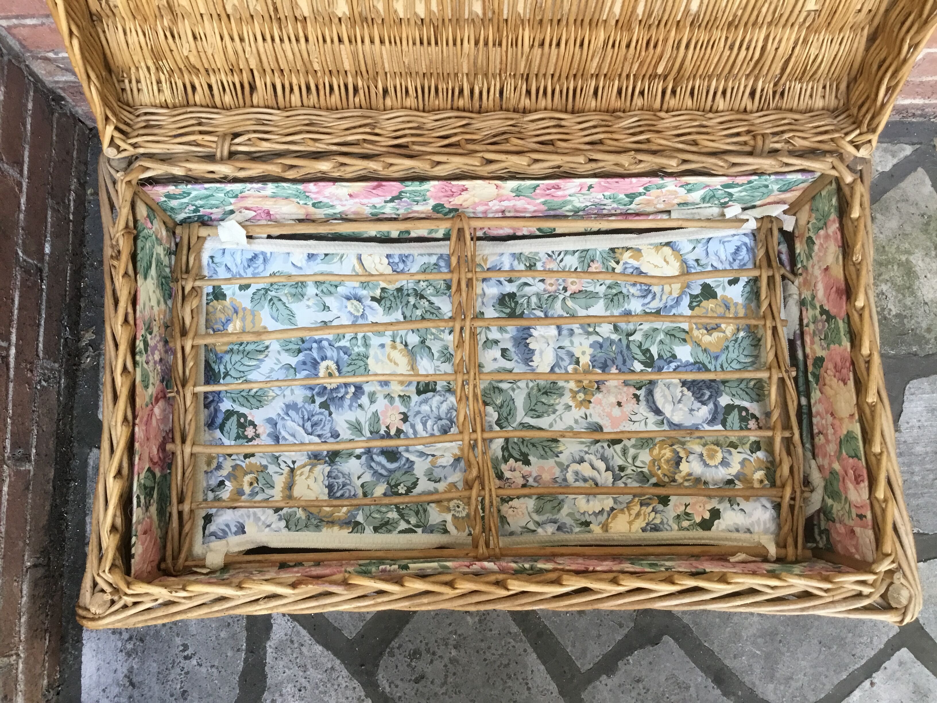 Ancient wicker trunk