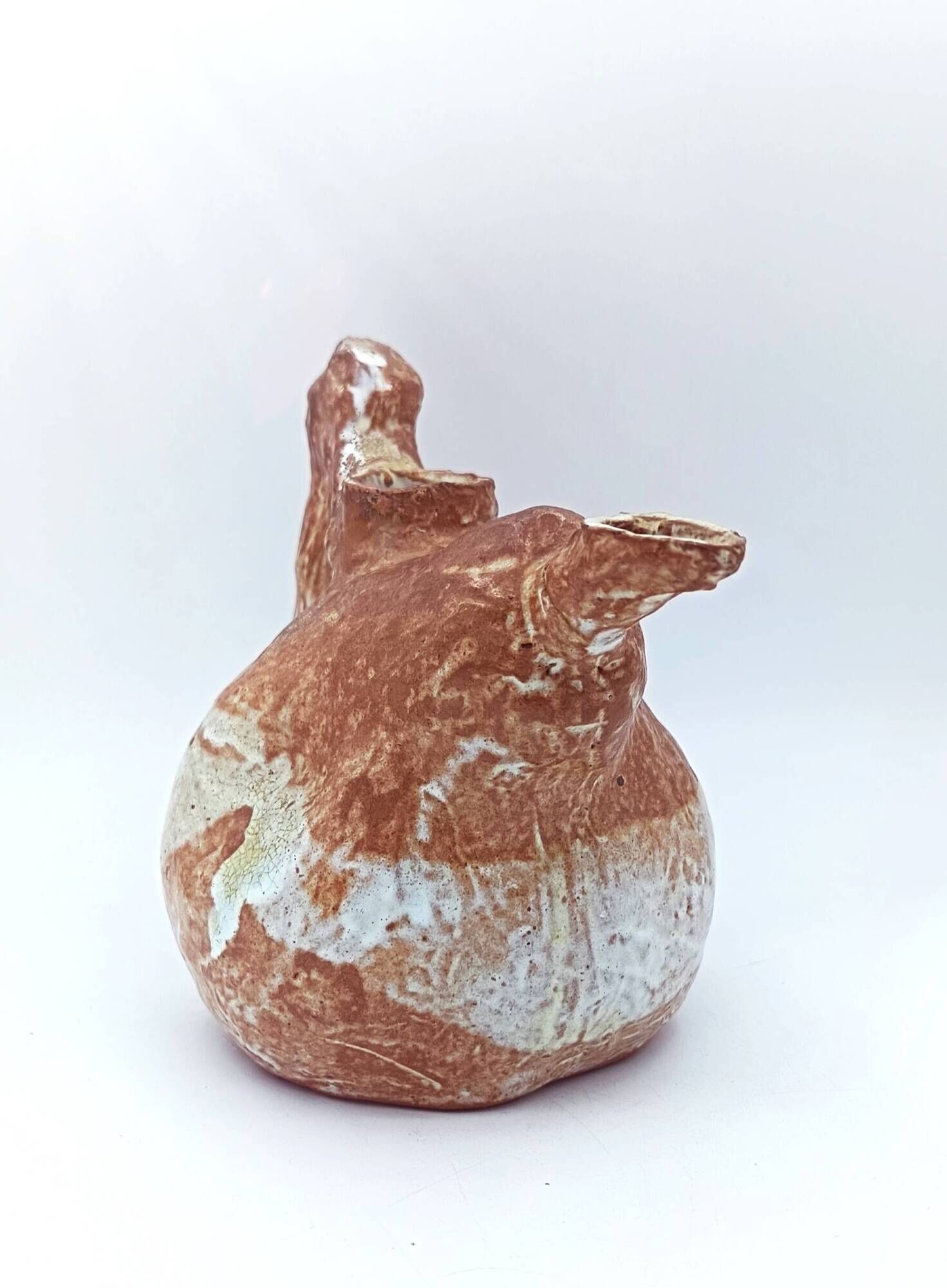 Théière zoomorphe en grès de Puisaye – Wipff / Lion