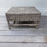 Wicker coffee table