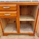 Mado buffet, marble top and asymmetrical doors.