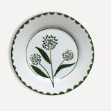 Hand painted ceramic dessert plate