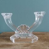 Art Deco chandelier/candlestick, Buder crystal, 1930