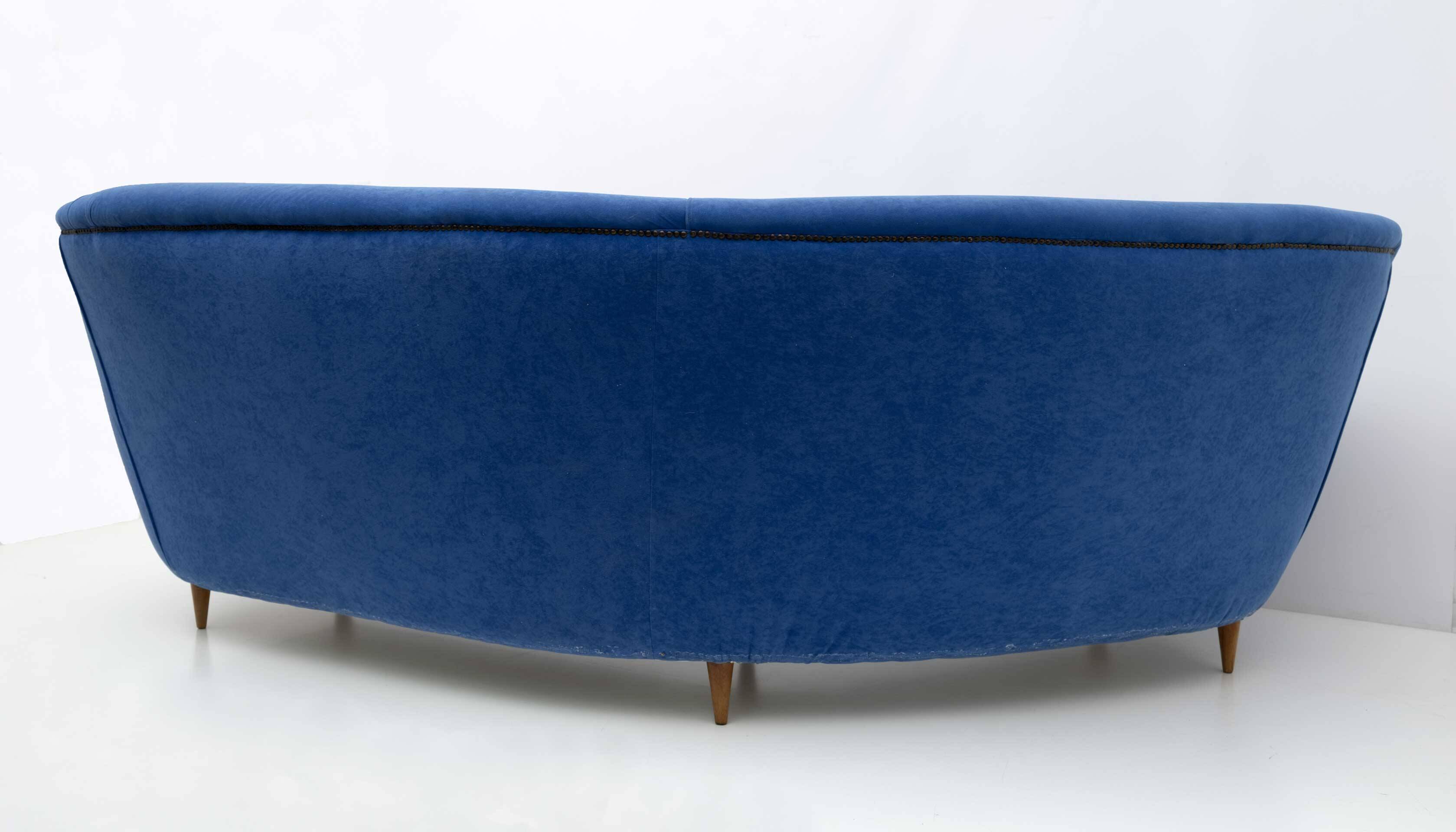 Ico Parisi Mid-Century Modern Italian Corner Sofa for Ariberto Colombo, 50