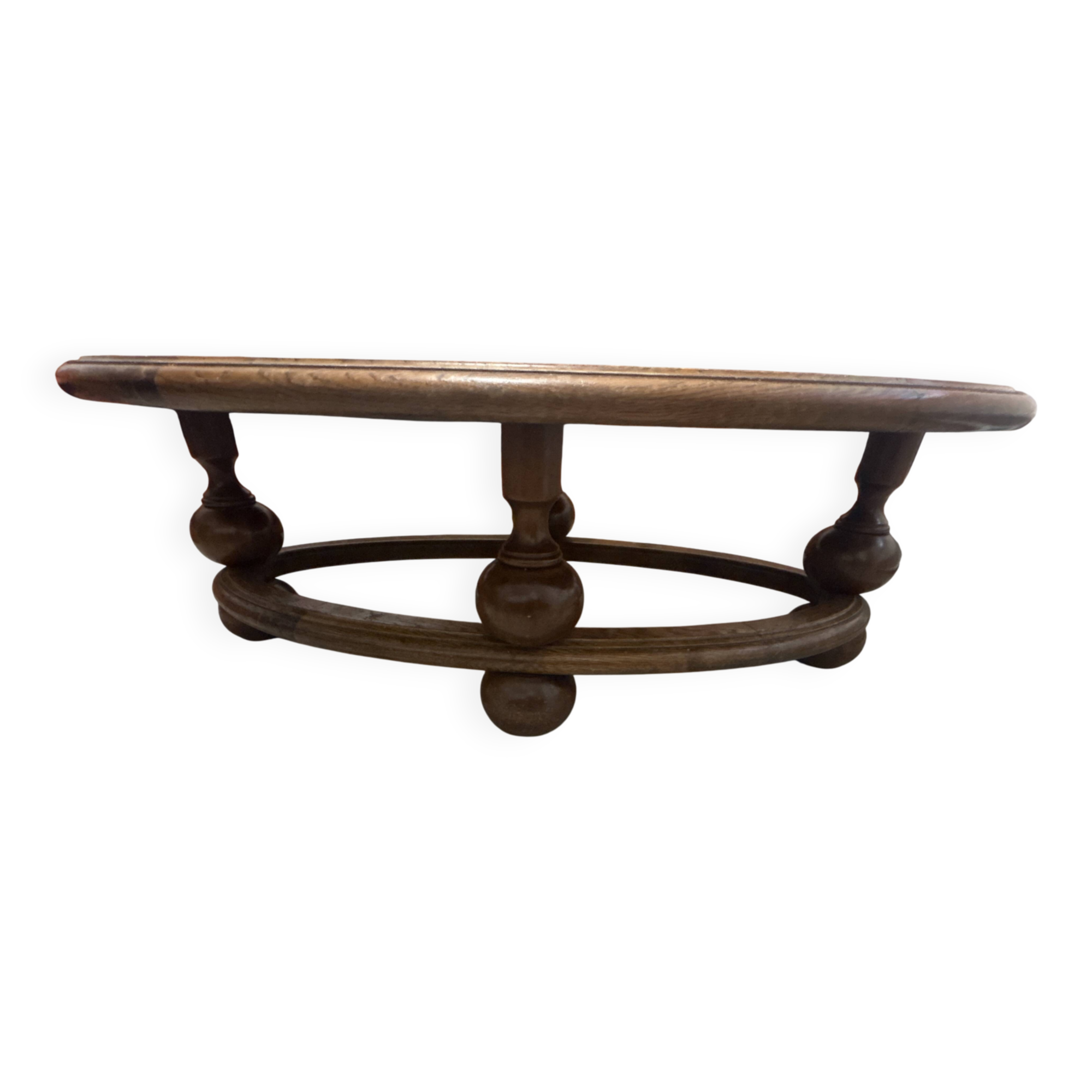 Round coffee table Roger Capron Vallauris - Model "Les Herbiers" - Diameter