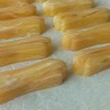 Set of 12 knife holders in marble effect bakelite
