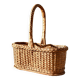 Panier porte-bouteilles en osier vintage