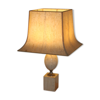 Lampe travertin Philippe Barbier