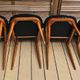6 "Pegasus" chairs by Pierre Guariche for Baumann, France, 1960s.