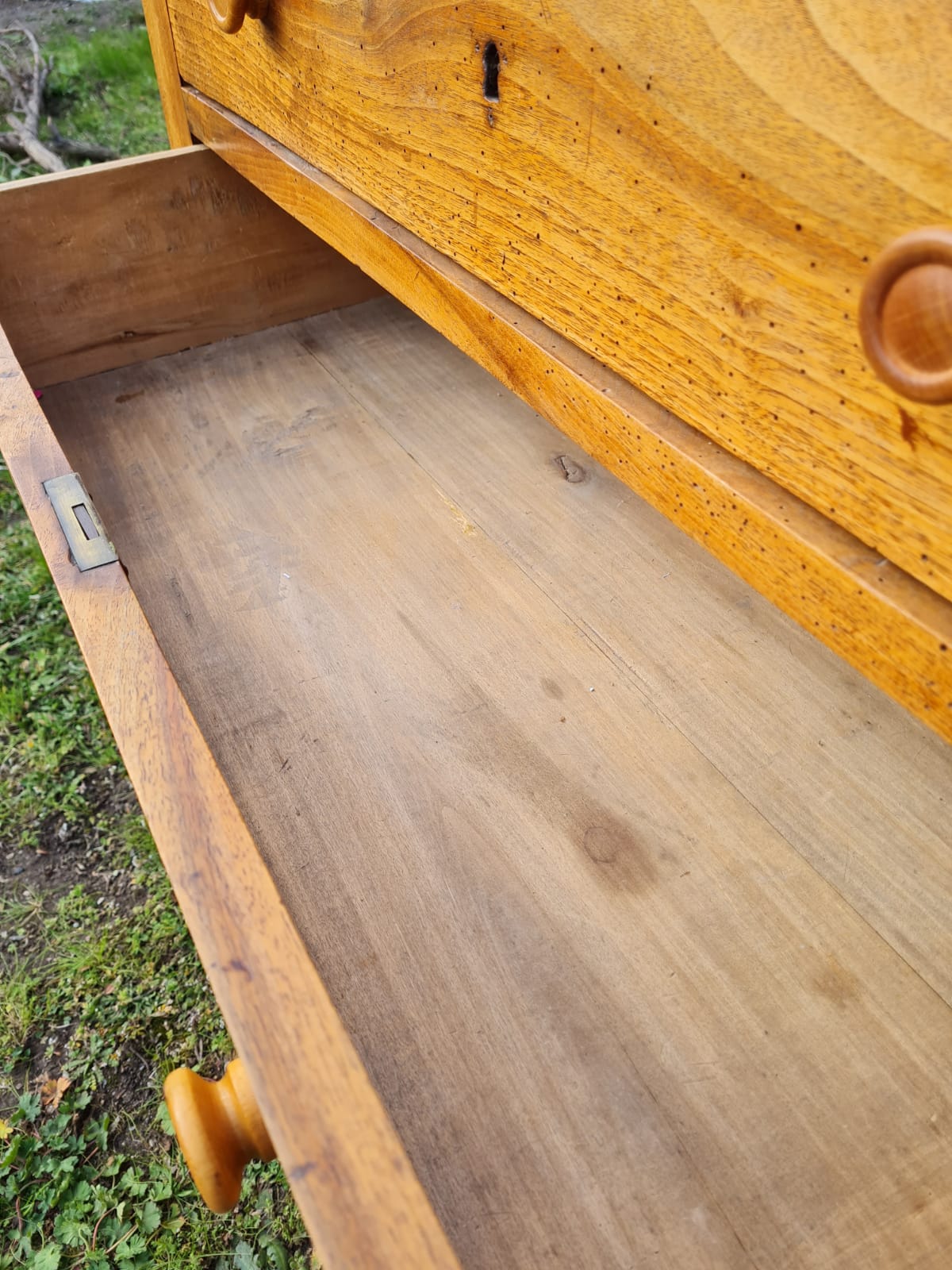 English dresser in solid walnut