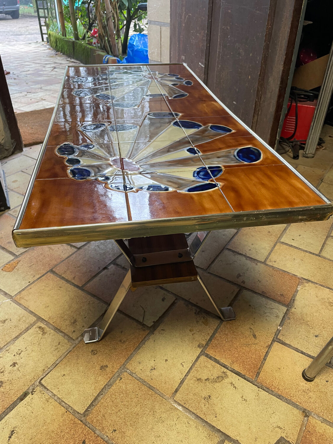 Ceramic coffee table Space Age 1970s