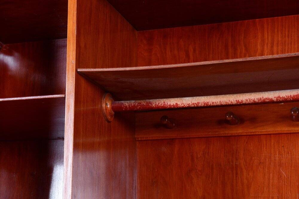Bauhaus Walnut Wardrobe attributed to Vichr a Spol, Czechia, 1939