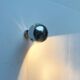 Wall lamp sphere model 48591 in mid-century Danish space style by Louis Poulsen, 1960s.