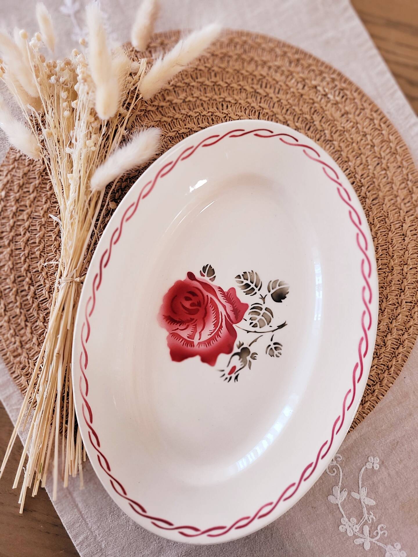 oval plate Badonviller