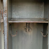 1940s industrial workshop locker room