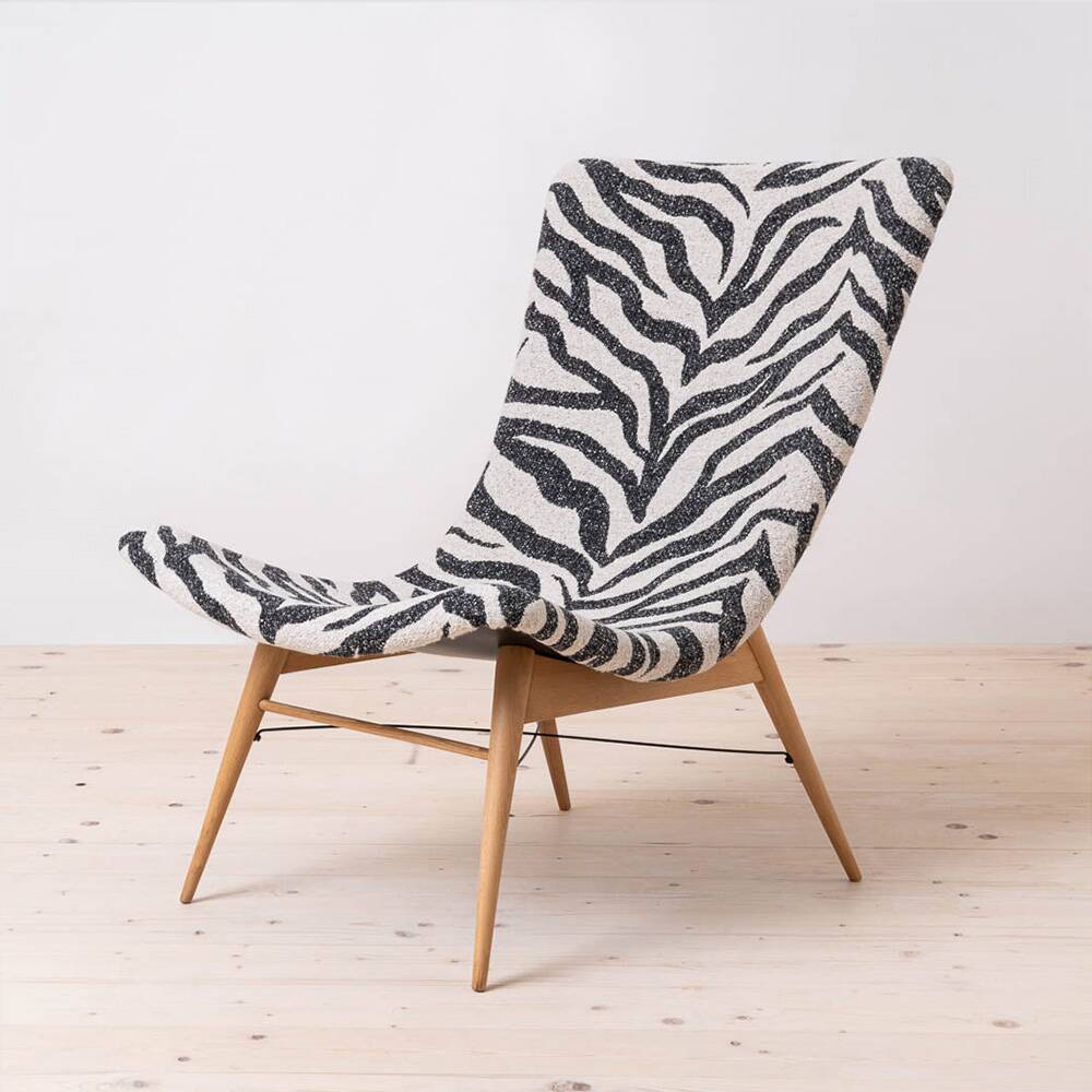 Lounge Chair by Miroslav Navratil, 1959, Reupholstered in Kvadrat Fabric