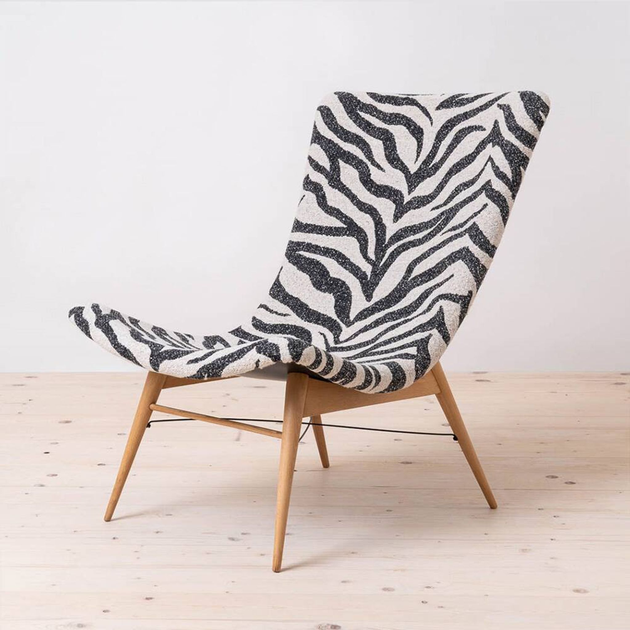 Lounge Chair by Miroslav Navratil, 1959, Reupholstered in Kvadrat Fabric