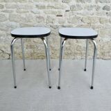 Pair of formica stools from the 60s