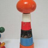 three toys wood nice snail rabbit vintage design FMF Kouvalias