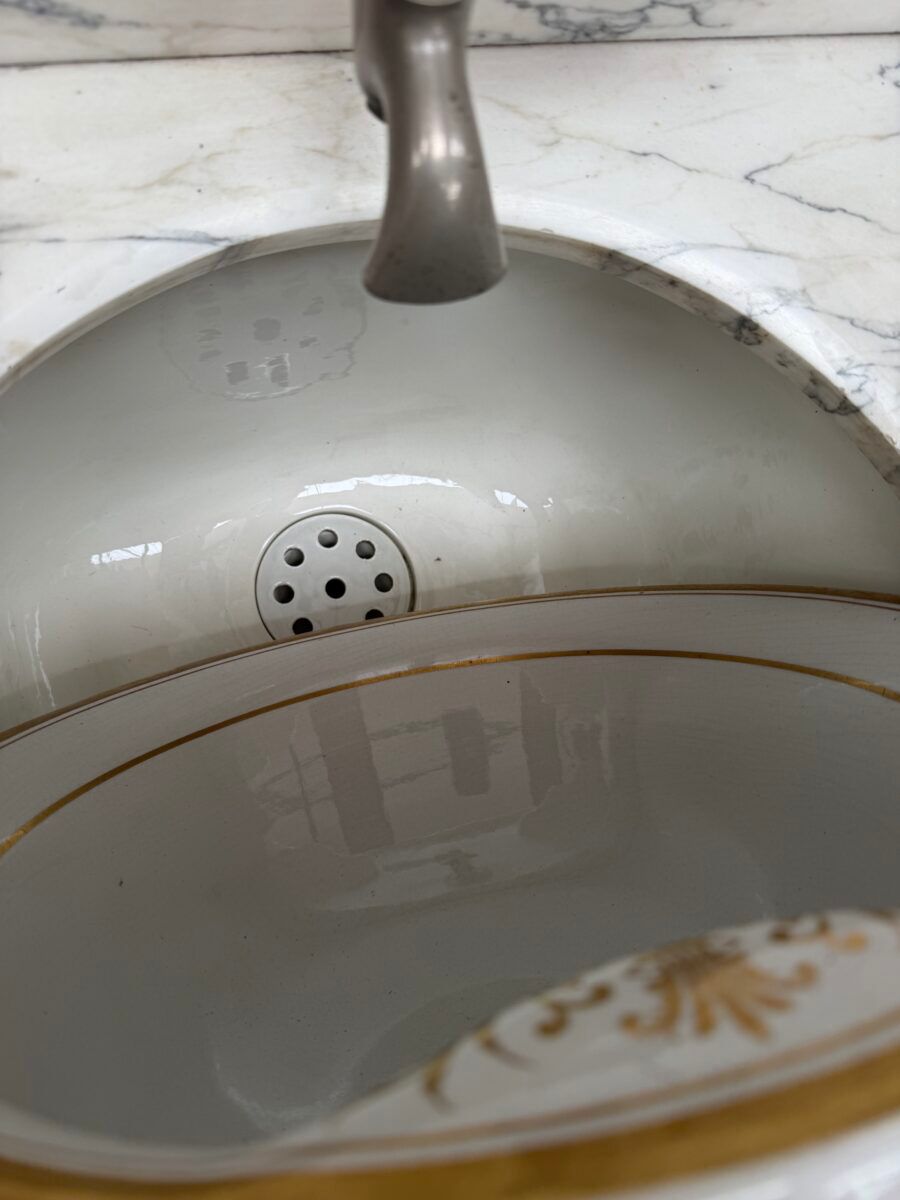Washbasin furniture from the early 20th century.
