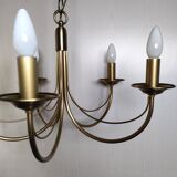 CVL (Val de Loire Creations) ~ Chandelier ~ Chatelet Collection - 5 lights ~ Burnished brass - 21st century