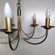 CVL (Val de Loire Creations) ~ Chandelier ~ Chatelet Collection - 5 lights ~ Burnished brass - 21st century