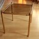 Space Age brass side table with smoked glass plate - vintage