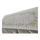 White oval tablecloth large format floral 255X170