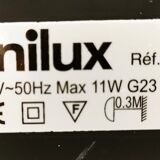 Unilux - Lampe de bureau articulée noire 2 bras - Années 1980/90