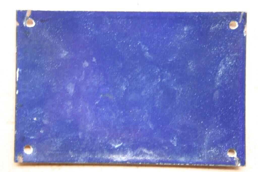 Plate glazed street old number 5