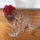 Set de 6 Flûtes à champagne en verre gravé 10 cl