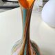 Vase en verre d Art soufflé/opaline , Murano, Italie, années 70