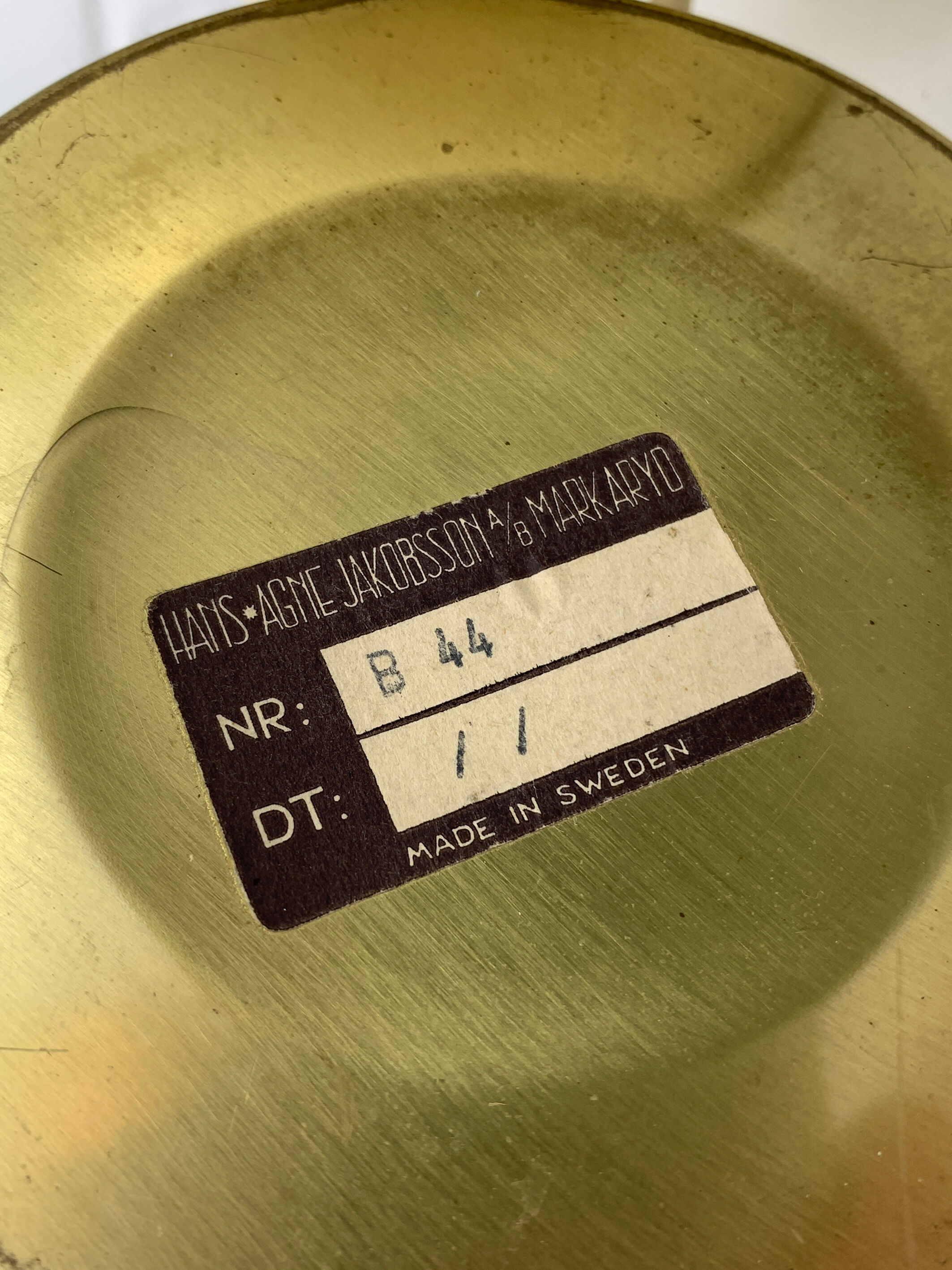 Pair of Scandinavian table lamps B44 Hans-Agne Jakobsson, Markaryd Sweden, 1960