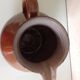 Pitcher brown glazed ceramic ball 60/70 years