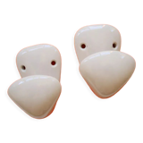 Set of 2 porcelain hooks