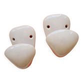 Set of 2 porcelain hooks