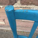 Vintage wooden bistro chair painted 1930