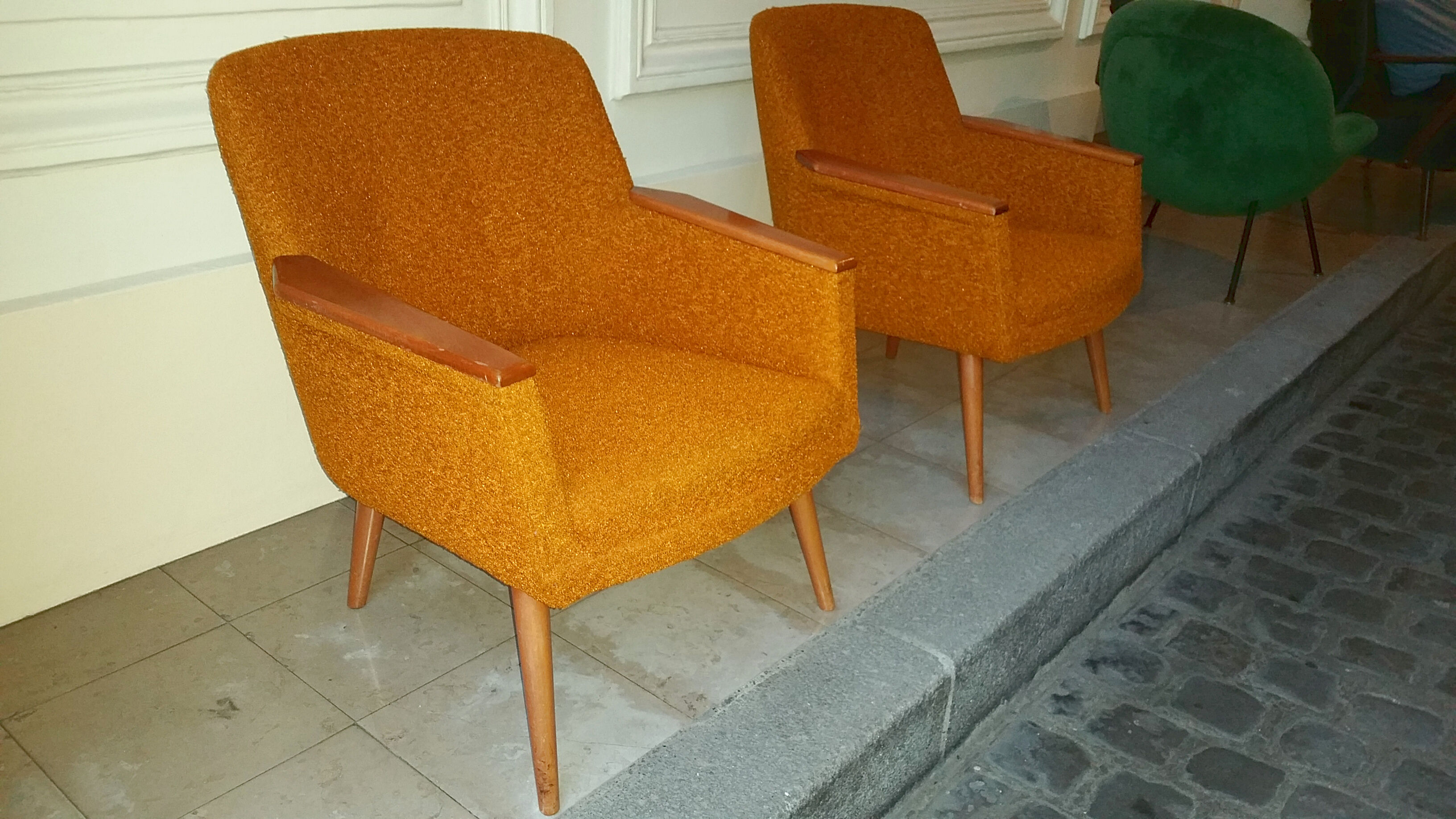 1/2 club chairs original 50s 60s