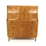 Secrétaire scandinave en orme, Swedish modern, Suède, 1940