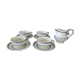 4 tasses et soucoupes & crémier Rouen E. Bourgeois