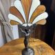 Glass fan lamp