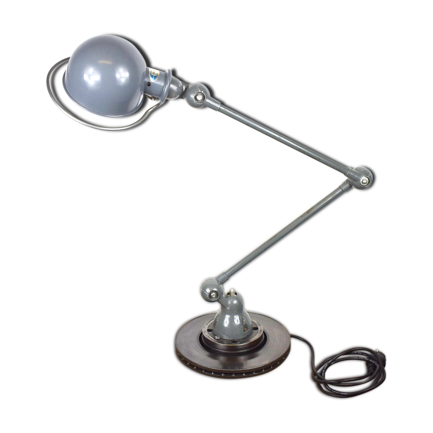 Jielde lamp on industrial metal base